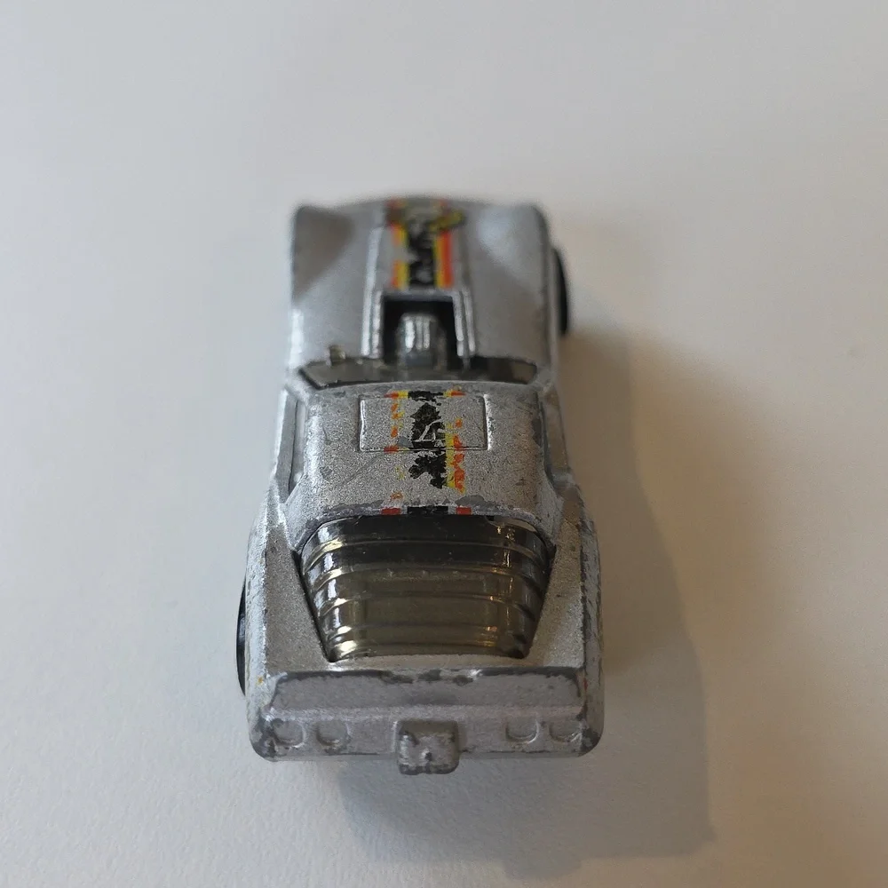 1977 Hot Wheels Mongoose Corvette Tom McEwen Mattel Silver - Vintage